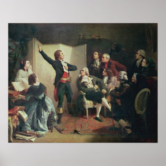 Rouget de Lisle zingt de Marseillaise Poster (Voorkant)