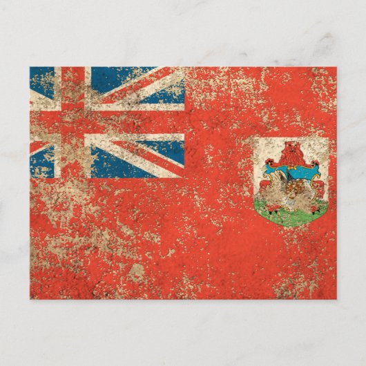 Rough Aged  Bermuda Flag Briefkaart (Voorkant)