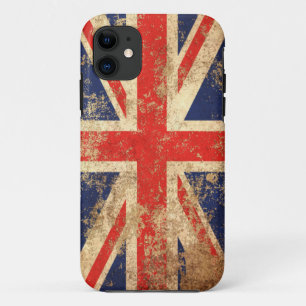 Rough Aged British Flag iPhone 11 Hoesje