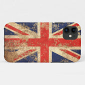 Rough Aged British Flag Case-Mate iPhone Case (Achterkant (horizontaal))