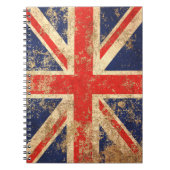 Rough Aged  British Flag Notitieboek (Voorkant)