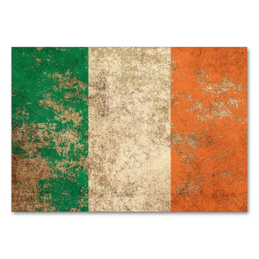 Rough Aged Ierse vlag Kaart (Voorkant)