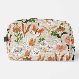 Rough Bamboo Floral Daisy Butterfly Shamrocks Toilettasje