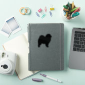 Rough Chow Chow Dog Silhouette Vinyl Sticker (iPad Cover)