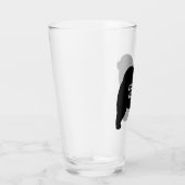 Rough Chow Silhouette Custom Hondenliefhebber Glas (Rechts)