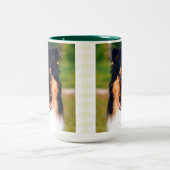 Rough Coated Collie Tweekleurige Koffiemok (Center)