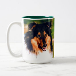 Rough Coated Collie Tweekleurige Koffiemok