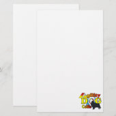 Rough Collie Agility Briefpapier (Voorkant / Achterkant)