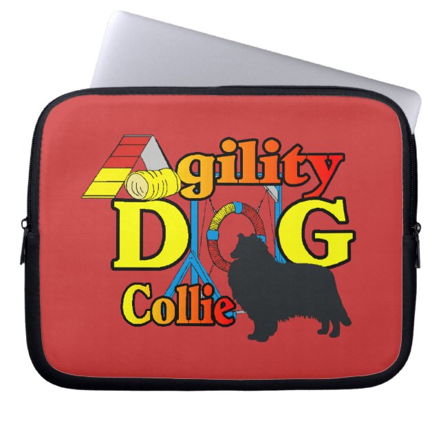 Rough Collie Agility Laptop Sleeve (Voorkant)