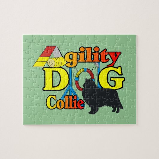 Rough Collie Agility Legpuzzel (Horizontaal)