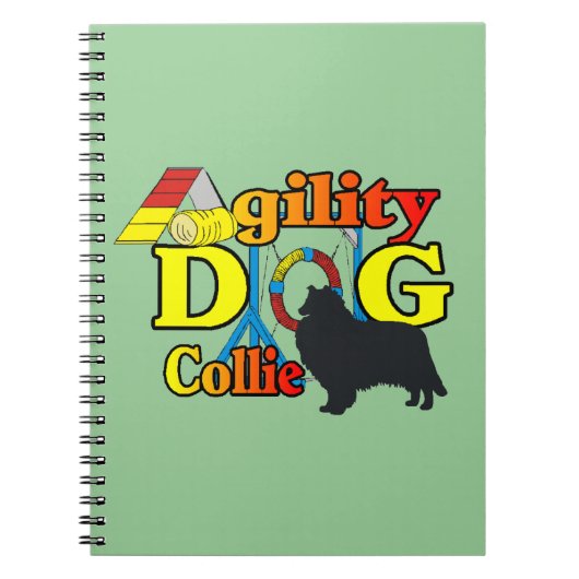 Rough Collie Agility Notitieboek (Voorkant)