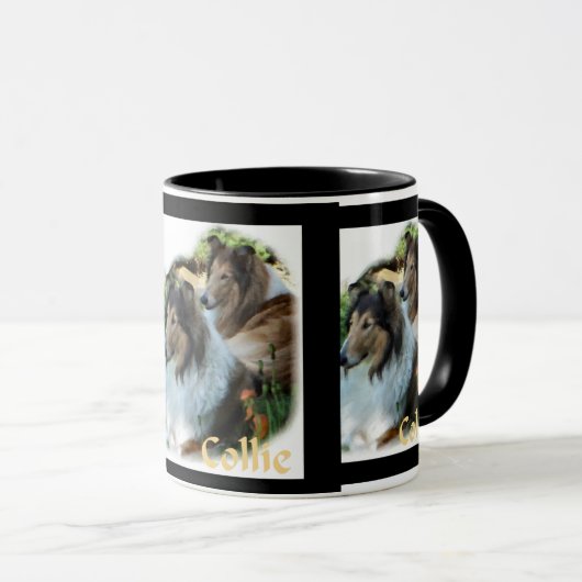 Rough Collie Art Gifts Mokken (Voorkant rechts)