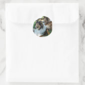 Rough Collie Art Gifts Ronde Sticker (Tas)