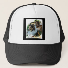 Rough Collie Art Gifts Trucker Pet