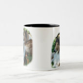 Rough Collie Art Gifts Tweekleurige Koffiemok (Center)