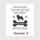 Rough Collie Best Friend Sticker (Vel)