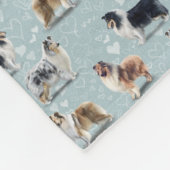 Rough Collie Blanket Fleece Deken (Hoek)