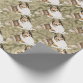 Rough Collie Cadeaupapier (Hoek)