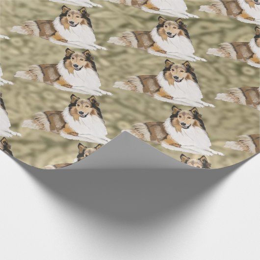 Rough Collie Cadeaupapier (Hoek)