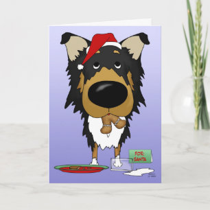 Rough Collie Christmas - Hoe?? Feestdagen Kaart