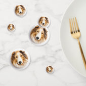 Rough Collie Dog 3D geïnspireerd Confetti (Groep)