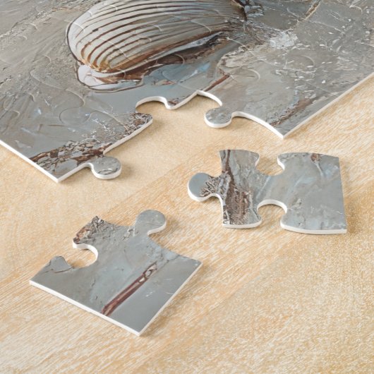 Rough Collie Dog Christmas  Beach Legpuzzel (Zijkant)