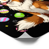 Rough Collie Dog Easter Egg Hunt Bunny Ear Easter Poster (Hoek)