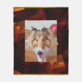 Rough Collie Dog Fleece Deken (Voorkant)