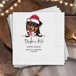 Rough Collie Dog gepersonaliseerde Drinken op mij Servet