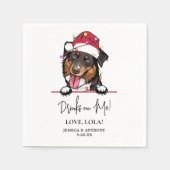 Rough Collie Dog gepersonaliseerde Drinken op mij Servet (Voorkant)