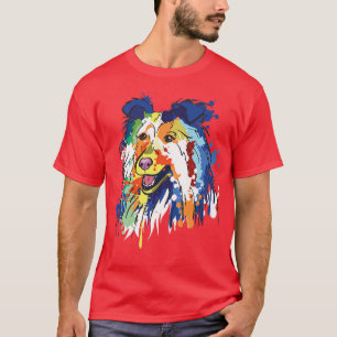 Rough Collie Dog Hondenliefhebber Dog Eigenaar Spl T-shirt