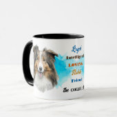Rough Collie Dog Loyal Friend Mok (Voorkant links)