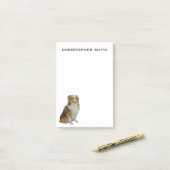 Rough Collie Dog Post-it® Notes (Op bureau)