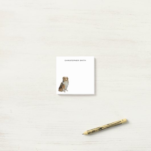 Rough Collie Dog Post-it® Notes (Op bureau)