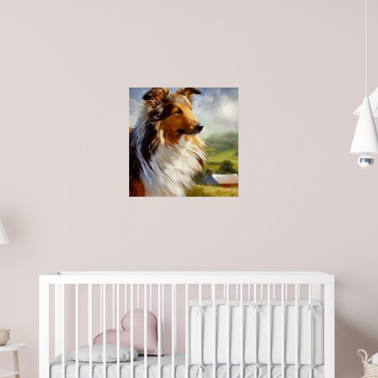 Rough Collie Dog Poster (Kinderkamer 2)