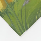 Rough Collie Dog Spring Bloemen Schilderen Fleece Deken (Hoek)