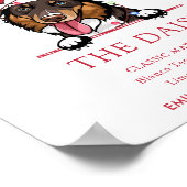 Rough Collie Dog Trouwhandtekening Drink Teken Poster (Hoek)