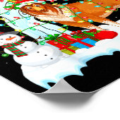 Rough Collie Dog Xmas Tree Lighting Rough Collie C Poster (Hoek)