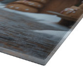 Rough Collie Dogs Christmas Snow Holiday Snijplank (Hoek)