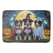 Rough Collie Dogs Pumpkin Halloween Grappig Badmat (Voorkant)