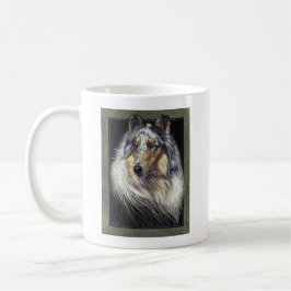 Rough Collie Fine Art van Glenda S Harlan Koffiemok