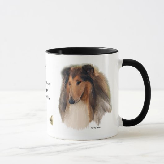 Rough Collie Gifts Mok (Rechts)