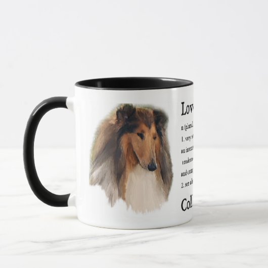 Rough Collie Gifts Mok (Links)
