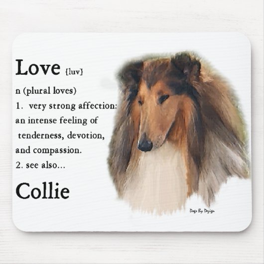 Rough Collie Gifts Muismat (Voorkant)