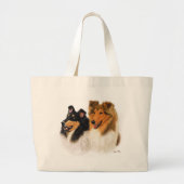 Rough Collie Grote Tote Bag (Voorkant)