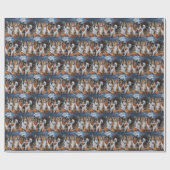 Rough Collie Halloween Spooky Cadeaupapier (Vlak)