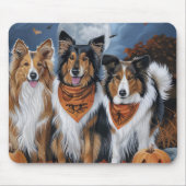 Rough Collie Halloween Spooky Muismat (Voorkant)