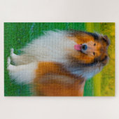 Rough Collie hond legpuzzels. Legpuzzel (Horizontaal)
