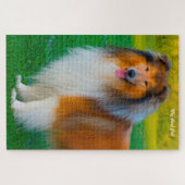 Rough Collie hond legpuzzels. Legpuzzel (Horizontaal)