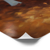 Rough Collie in Autumn Leaves Herfst Inspire Perfect Poster (Hoek)